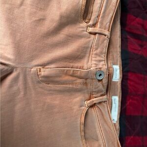 J. Jill Peach / Light Orange Authentic Fit Slim Cropped Jeans